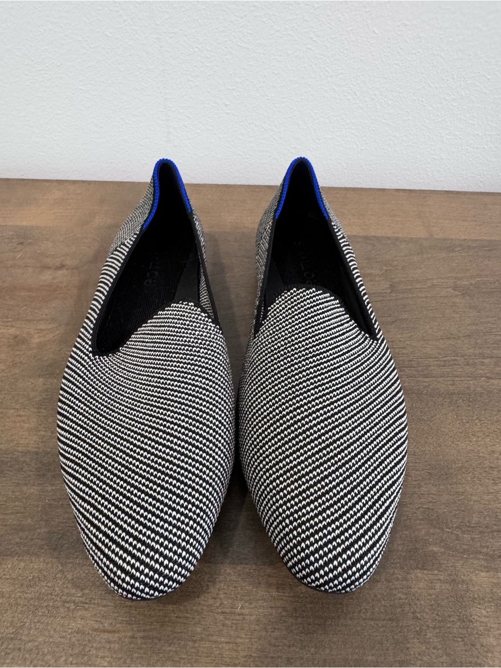 Black & White Slip-On Women’s Rothy almond loafer